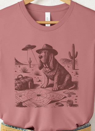 Basset Hound Desert Survey T-Shirt