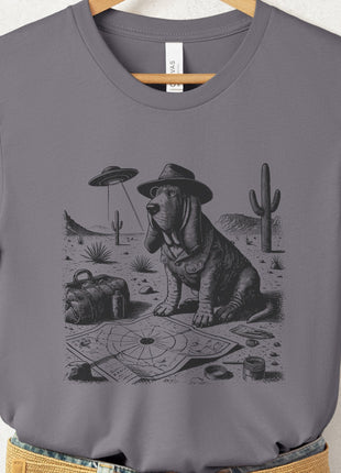 Basset Hound Desert Survey T-Shirt
