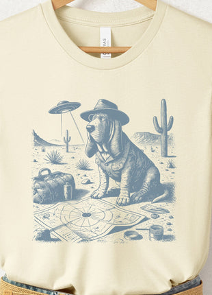 Basset Hound Desert Survey T-Shirt