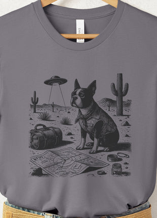 Boston Terrier Desert Survey T-Shirt
