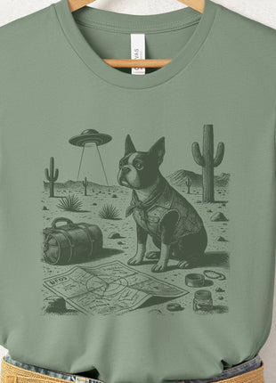 Boston Terrier Desert Survey T-Shirt