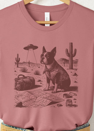 Boston Terrier Desert Survey T-Shirt