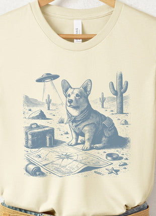 Corgi Desert Survey T-Shirt
