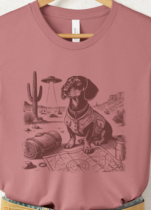 Dachshund Doxie Desert Survey T-Shirt