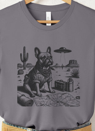 French Bulldog Frenchie Desert Survey T-Shirt