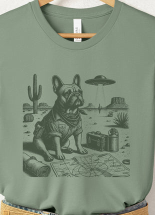 French Bulldog Frenchie Desert Survey T-Shirt