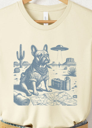 French Bulldog Frenchie Desert Survey T-Shirt
