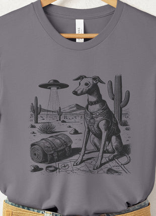 Italian Greyhound Whippet Desert Survey T-Shirt