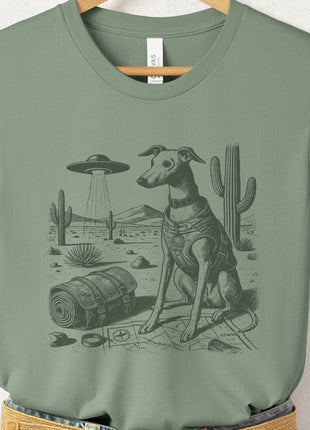 Italian Greyhound Whippet Desert Survey T-Shirt