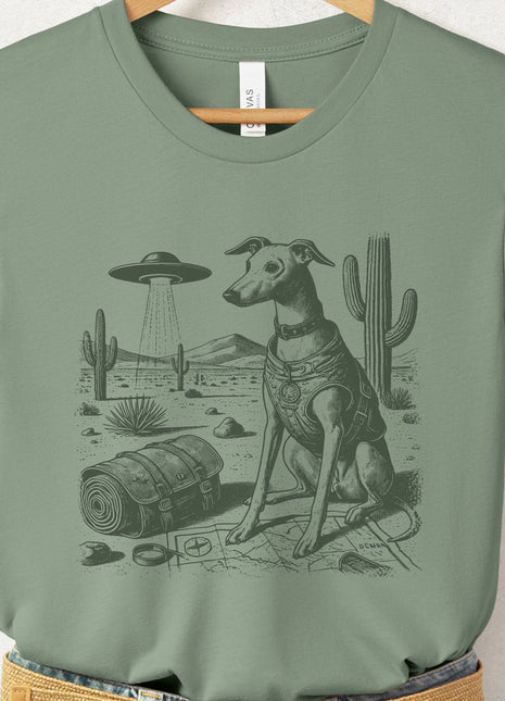 Italian Greyhound Whippet Desert Survey T-Shirt