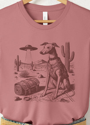 Italian Greyhound Whippet Desert Survey T-Shirt