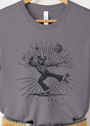 English Bulldog Roller Disco T-Shirt