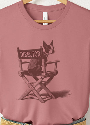 Boston Terrier Director Chair T-Shirt