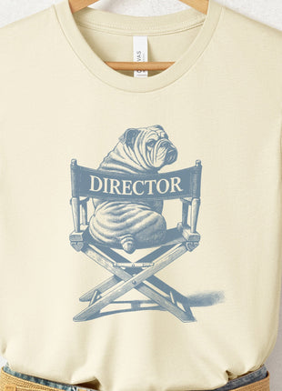 English Bulldog Director Chair T-Shirt