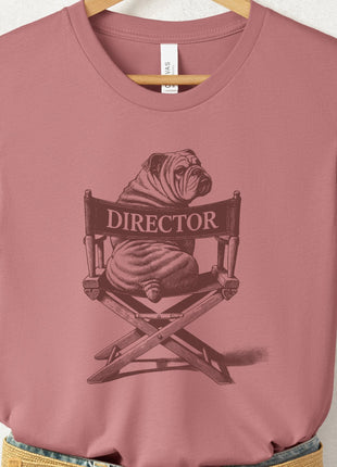 English Bulldog Director Chair T-Shirt