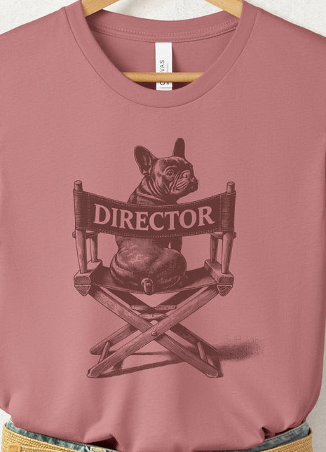 French Bulldog Frenchie Director Chair T-Shirt