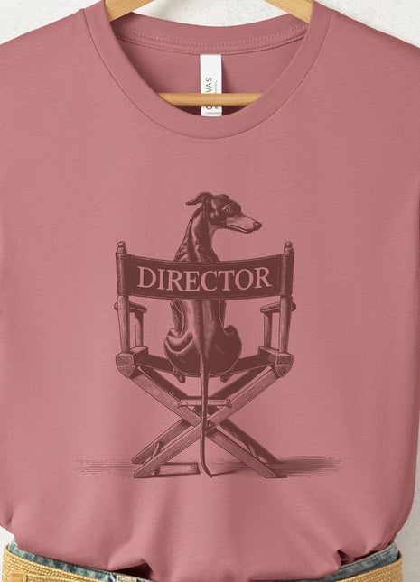Italian Greyhound Whippet Director Chair T-Shirt