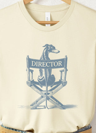 Italian Greyhound Whippet Director Chair T-Shirt