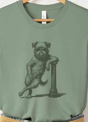 Brussels Griffon Griff Lamppost Leaning T-Shirt