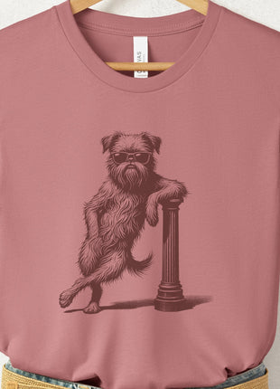 Brussels Griffon Griff Lamppost Leaning T-Shirt