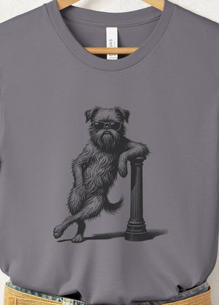 Brussels Griffon Griff Lamppost Leaning T-Shirt