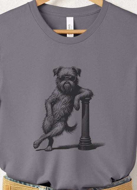 Brussels Griffon Griff Lamppost Leaning T-Shirt