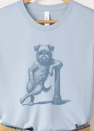 Brussels Griffon Griff Lamppost Leaning T-Shirt