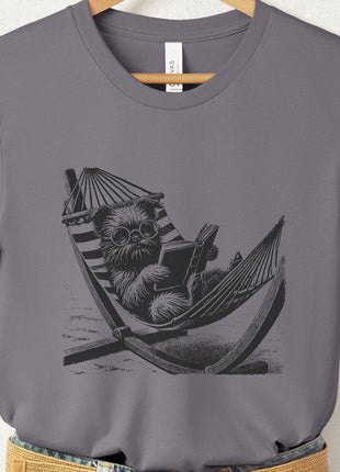 Brussels Griffon Hammock Reading T-Shirt