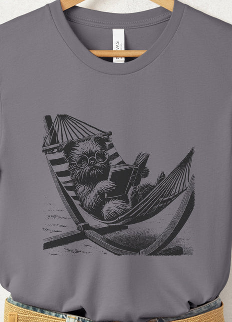 Brussels Griffon Hammock Reading T-Shirt