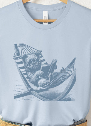 Brussels Griffon Hammock Reading T-Shirt