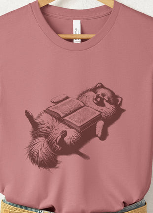 Pomeranian Book Nap T-Shirt