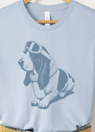 Basset Hound Winter Sport T-Shirt