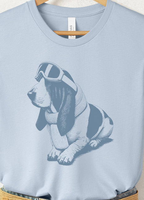 Basset Hound Winter Sport T-Shirt