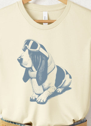 Basset Hound Winter Sport T-Shirt
