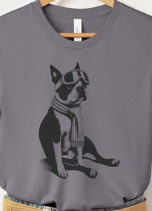 Boston Terrier Winter Sport T-Shirt