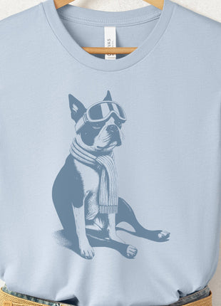 Boston Terrier Winter Sport T-Shirt