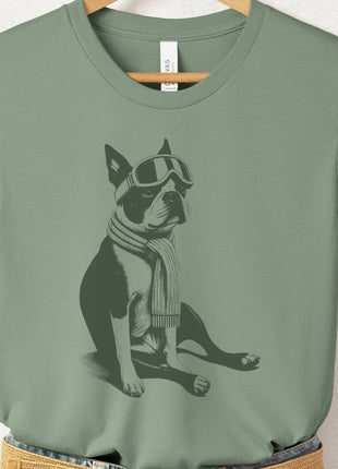 Boston Terrier Winter Sport T-Shirt