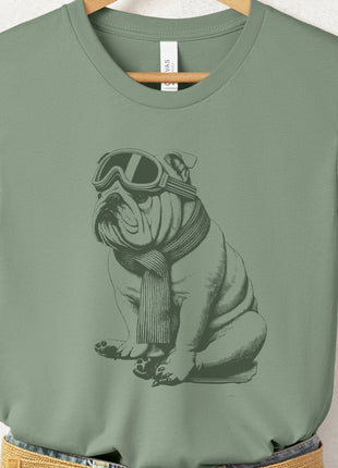 English Bulldog Winter Sport T-Shirt