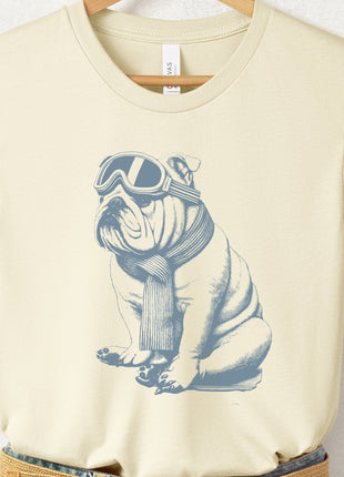 English Bulldog Winter Sport T-Shirt