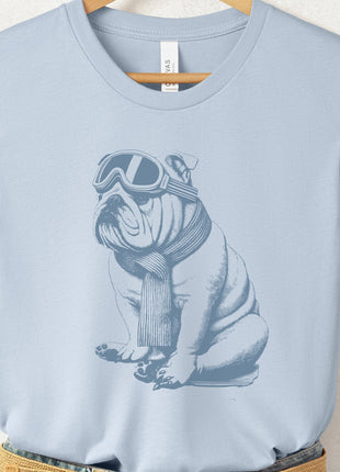 English Bulldog Winter Sport T-Shirt