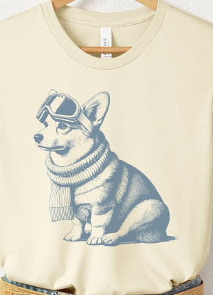 Corgi Winter Sport T-Shirt
