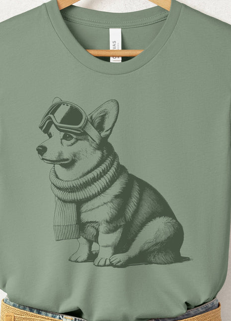 Corgi Winter Sport T-Shirt
