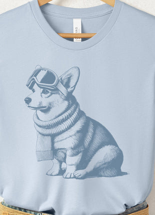 Corgi Winter Sport T-Shirt