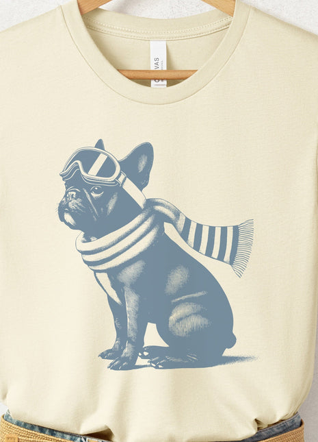 French Bulldog Frenchie Winter Sport T-Shirt