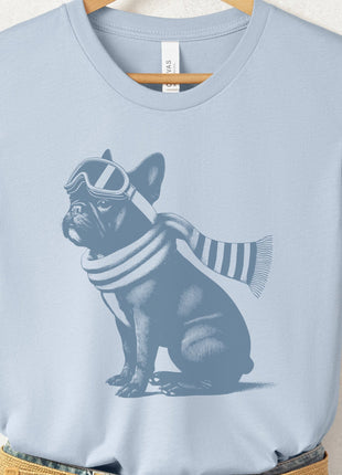 French Bulldog Frenchie Winter Sport T-Shirt