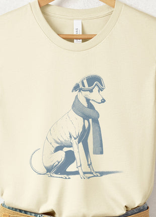 Italian Greyhound Whippet Winter Sport T-Shirt