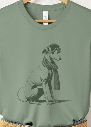 Italian Greyhound Whippet Winter Sport T-Shirt