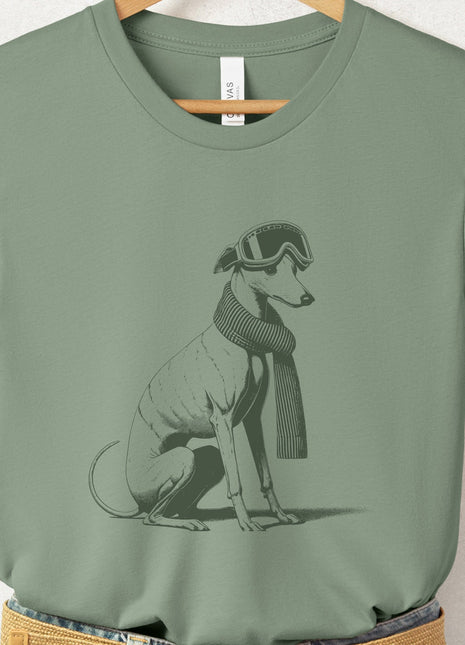 Italian Greyhound Whippet Winter Sport T-Shirt