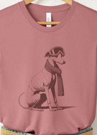 Italian Greyhound Whippet Winter Sport T-Shirt