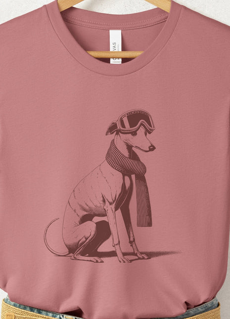 Italian Greyhound Whippet Winter Sport T-Shirt